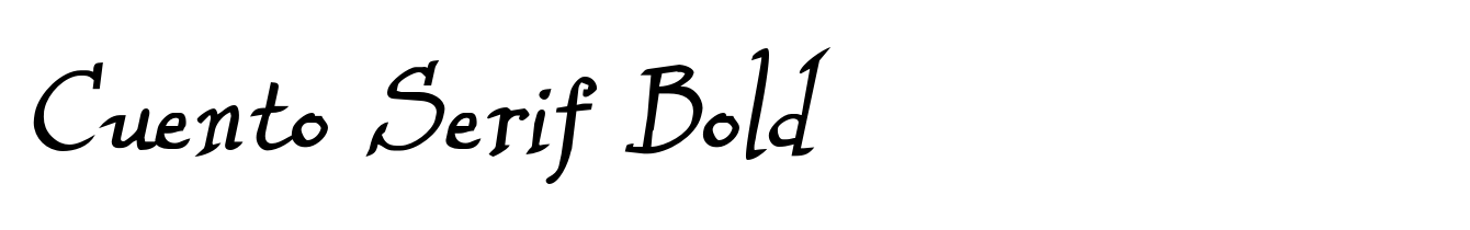 Cuento Serif Bold